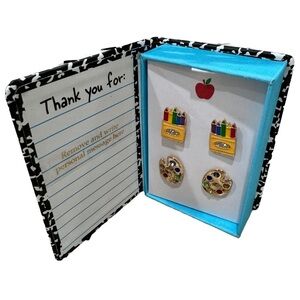 NWOT  Earrings - Paint Pallet Crayons • Back to School • Teacher • Prek • Art •
